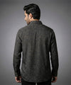 Men's Casual Shirt - Texture Black Shc-1972 Strech Fabric (ORG)