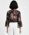 Women's Top Black Floral