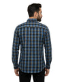 Men's Casual Checkered Shirt - Shc-1702 Blue Chk