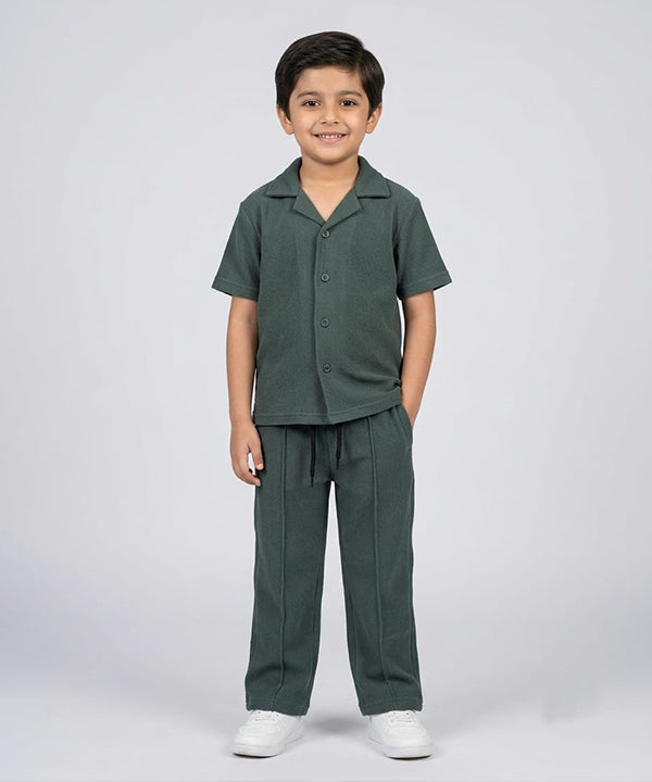 HR clothing Kids Thermal Co-Ord Set 0138/0116 -D-Green