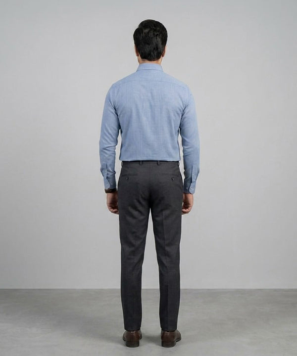 Men's Dress Shirt - Texture Blue Dsh-0295