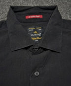 Men's Casual Black Half Sleves Shc-2073