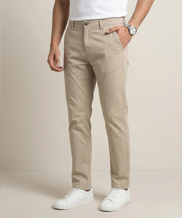 Men's Straight Fit Chino - Beige - CP-0558