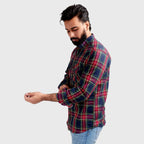 Men's Casual Checkered Shirt - Multi Shc-1980 (ORG)