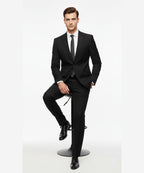 Formal Suit Gst-0116 Black 2 Button