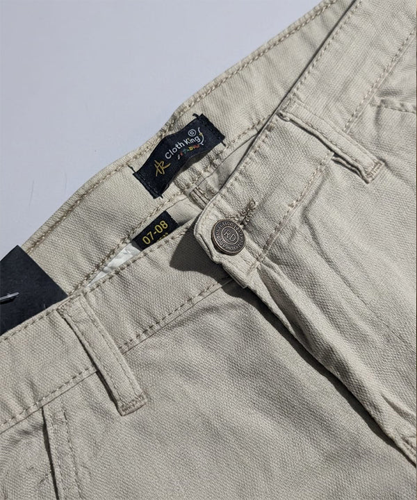 Kids Cotton Texture-Fawn Chino Pant - Bcp-0051