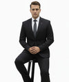 Formal Suit Gst-0126 Texture Black
