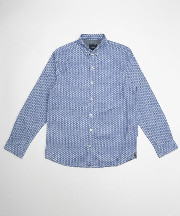 Men's Casual Shirt - Shc-1541 Printed Blue