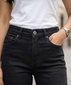 HR Clothing Women's Slim Fit Denim Jeans-LJP-0088–Black