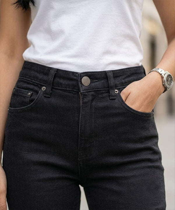 HR Clothing Women's Slim Fit Denim Jeans-LJP-0088–Black