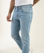 Men's Denim Straight Fit Jeans - Sky-Blue - JP-2260