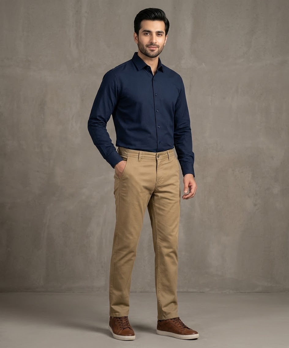 Men's Straight Fit Chino - Camel - CP-0560