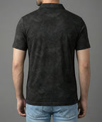 Men's T-Shirt Collar Black Jhony Collar  Tsh-7025