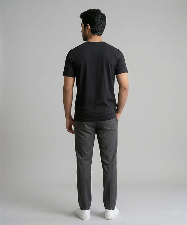 HR Clothing Men’s Black Basic T-Shirt – TSH-7207