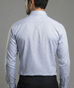 Men's Dress Shirt - Texture Blue Dsh-0287