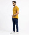 A|X Logo Self-Textured Polo T-Shirt TSH-7163 Mustard