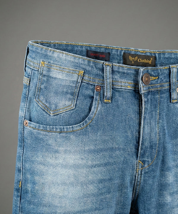Men's Smart Baggy Denim - Blue Jp-2098