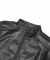 Men's Faux Leather Jacket Jk-0361 Black