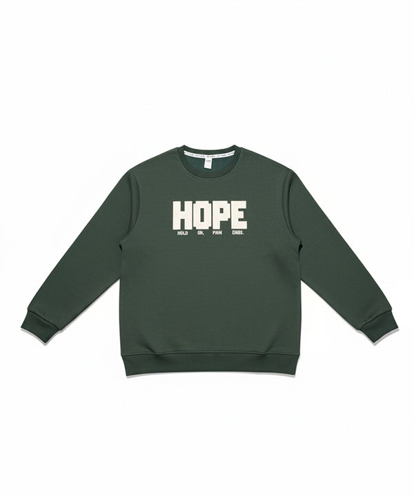 Men's Sweat Shirt Hope - Green Tsh-5969