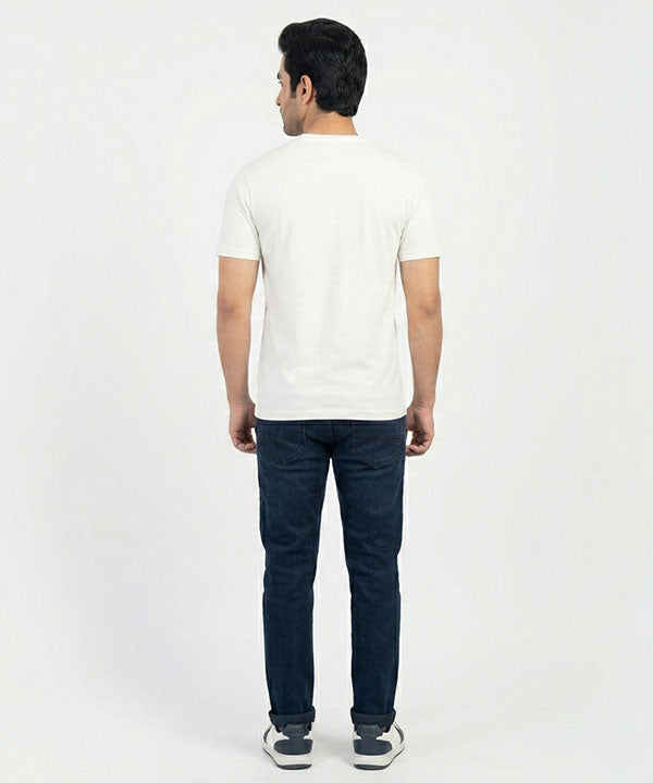 HR Clothing Men’s Printed T-Shirt – White TSH-5879