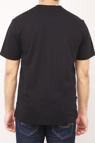 Crew Neck Printed Tee Tsh-5230 Black