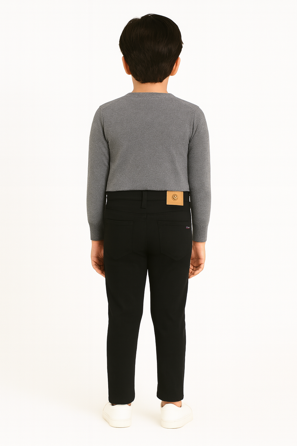 Kids Cotton Chino Pant - Bcp-0037 Black
