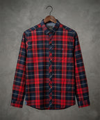 Men's Casual Shirt - Shc-1488 Red Chk A