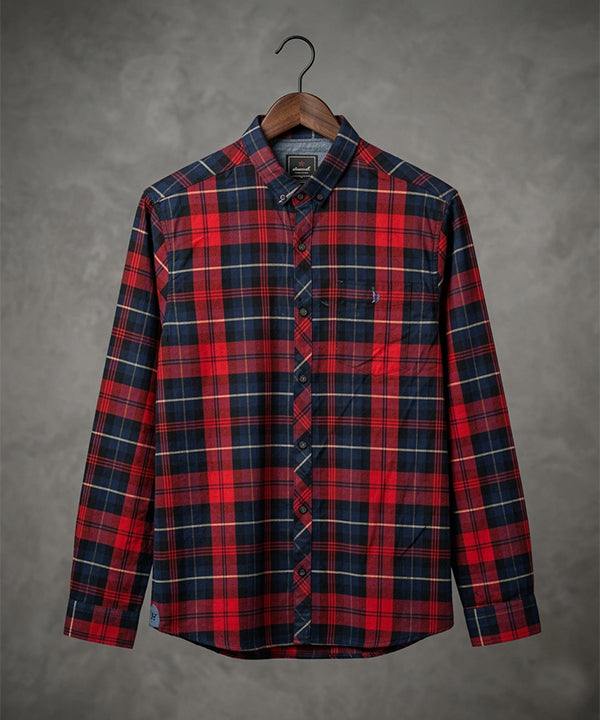 Men's Casual Shirt - Shc-1488 Red Chk A