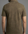 Men's T-Shirt Collar Brown Tsh-7024