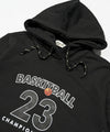 Kids Basket Ball Hoddie Bts-1912 - Black