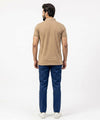 A|X Logo Self-Textured Polo T-Shirt TSH-7163 Beige