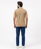A|X Logo Self-Textured Polo T-Shirt TSH-7163 Beige