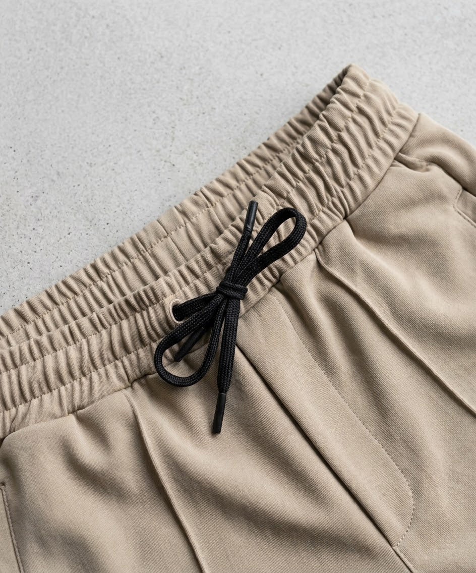 Men’s Inter Lock Smart Baggy Waffle Trouser– LWR-0714 Beige