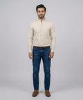 Men's Casual Shirt - Shc-1385 Texture Beige