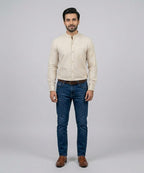 Men's Casual Shirt - Shc-1385 Texture Beige