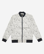 Men's Leather Jacket - Printed White JK-0438