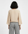 Women's Top Dotted Beige