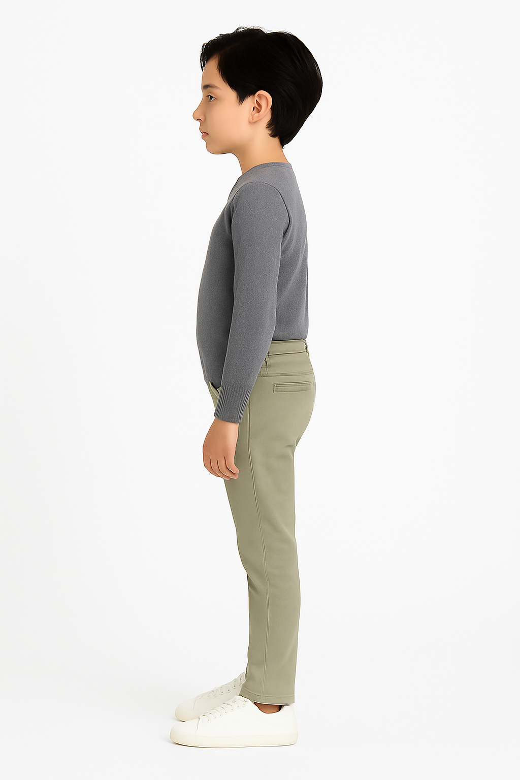 Kids Cotton Chino Pant - Bcp-0033 Green