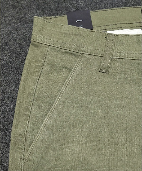 Men’s Summer Cotton Texture Green Shorts- BR-0103