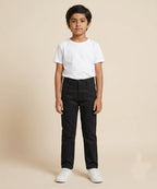 Kids Cotton Chino Pant - Bcp-0037 Black