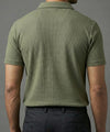 Men's T-Shirt Johnny Collar Green Tsh-5991