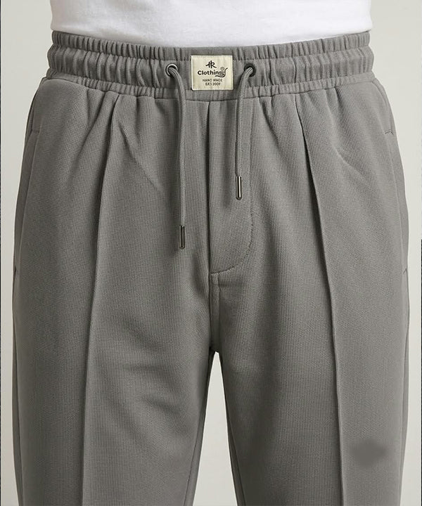 Men’s Smart Baggy Waffle Trouser– LWR-0711 Grey
