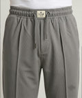 Men’s Smart Baggy Waffle Trouser– LWR-0711 Grey