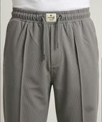 Men’s Smart Baggy Waffle Trouser– LWR-0711 Grey