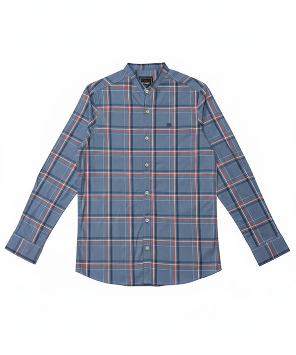 Men's Casual Shirt - Shc-1458 Blue Chk