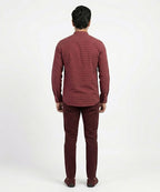 Men's Casual Shirt - Maroon Shc-1590 ORG