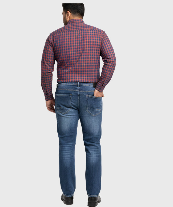 Men's Over Size Denim - Blue JP-2077