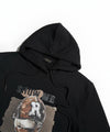 Men's Printed Hoodie - Black Tsh-5996