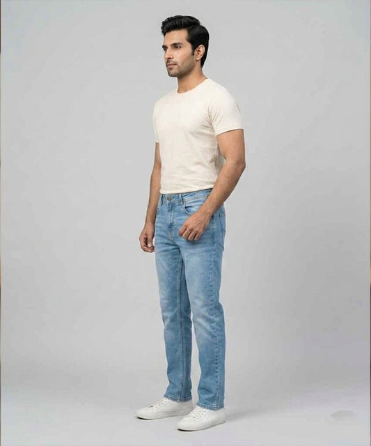 Men's Denim Tailored Fit- JP-2213 Ice Blue