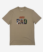 HR Clothing Men’s Super Dad Printed T-Shirt – Beige TSH-5921